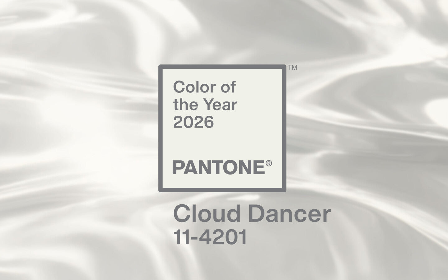A cor de 2026 segundo a Pantone - Cloud Dancer (PANTONE 11-4201)