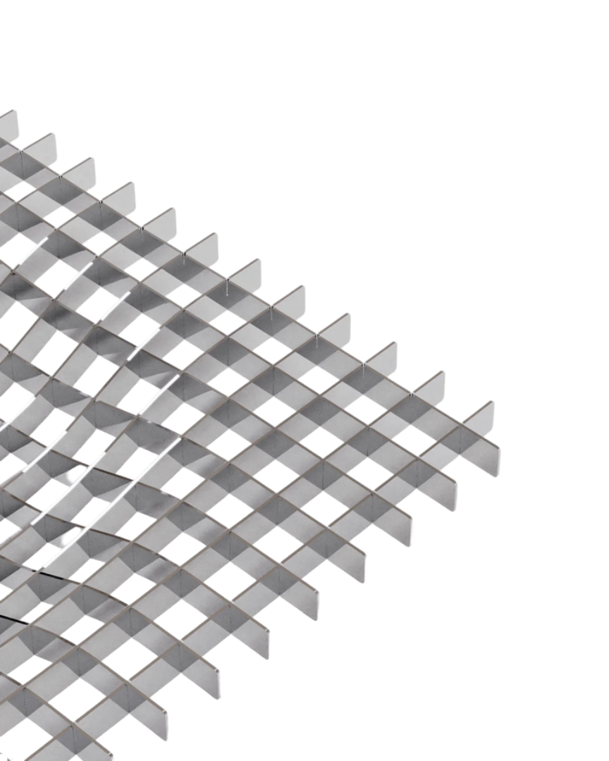 Bandeja Gravity - 20x20 cm - aço inoxidável