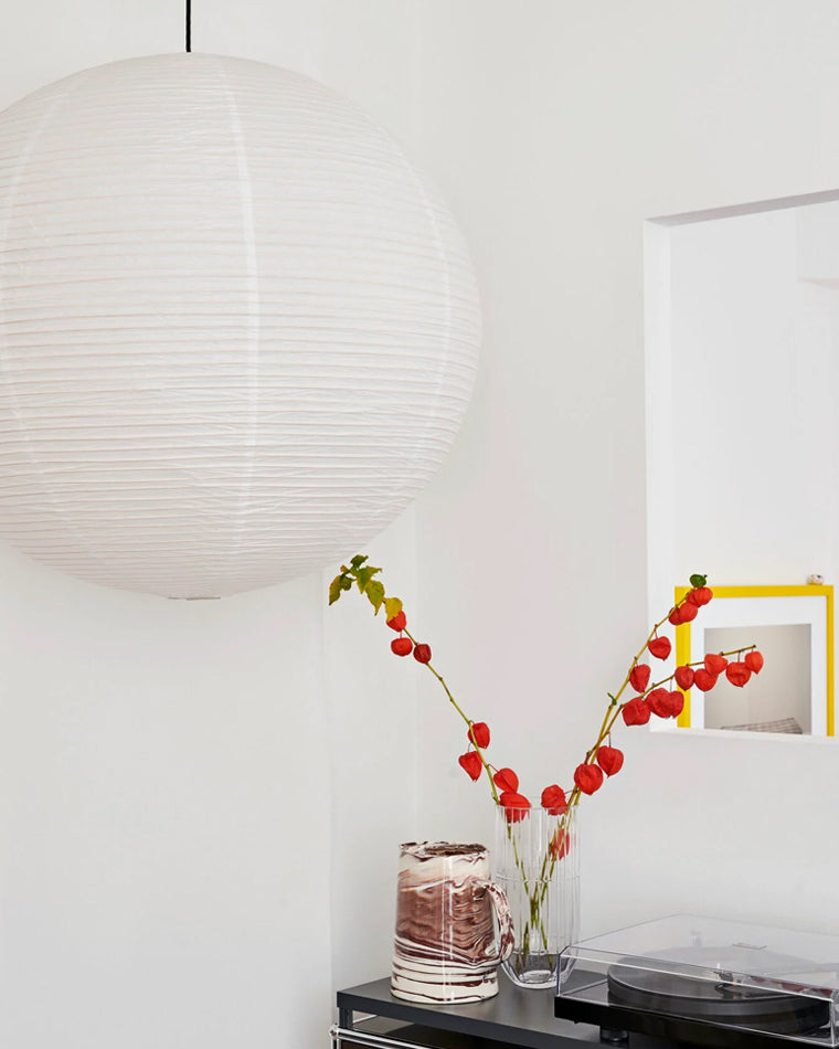 Abajur de papel - Branco Clássico