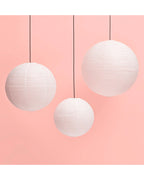 Abajur de papel - Branco Clássico